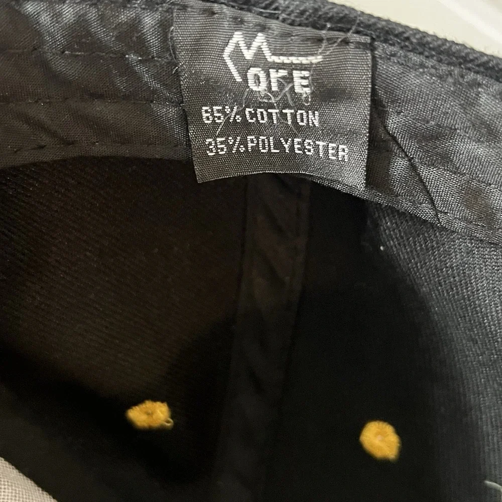 Vintage Obey Skateboarding Snapback Hat Black Yellow Orange One Size